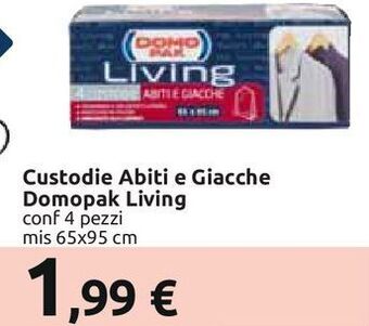 Custodie abiti e giacche domopak living