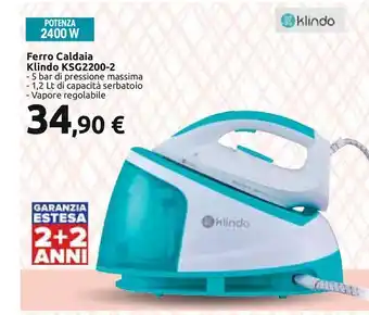 Carrefour Iper Ferro caldaia klindo ksg2200-2 offerta
