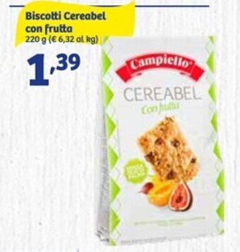 In'S Mercato Biscotti Cereabel con frutta 220 g offerta