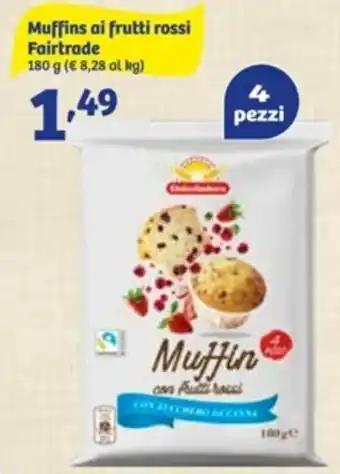 In'S Mercato Muffins al frutti rossi Fairtrade 180 g offerta