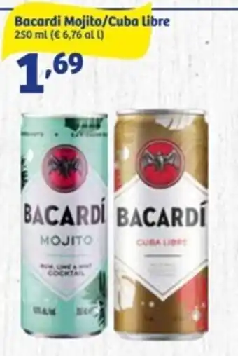 Bacardi Mojito/Cuba Libre 250 ml