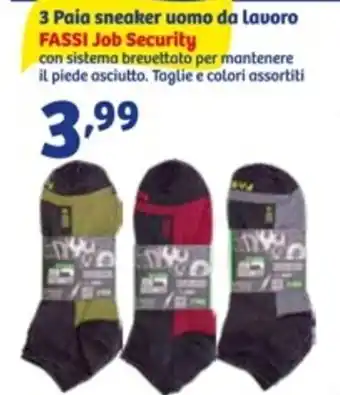 In'S Mercato Fassi Job Security 3 Paia sneaker uomo da lavoro offerta
