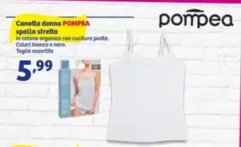 In'S Mercato Pompea Canotta donna spalla stretta offerta