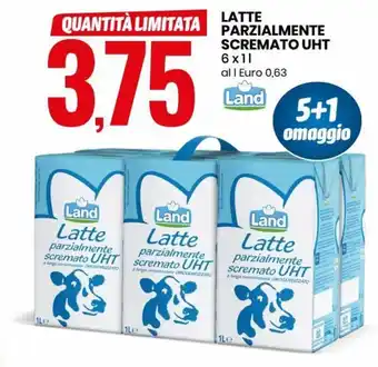 Land Latte Parzialmente Scremato UHT 6x1 l