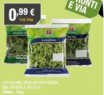 Poli Primia Lattughino, Insalata Misticanza Mix Orientale, Rucola 125 g offerta