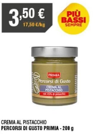 Poli Percorsi di Gusto Primia Crema Al Pistacchio 200 g offerta