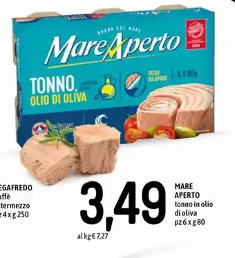 Famila Mare Aperto tonno in olio di oliva pz 6 x g80 offerta