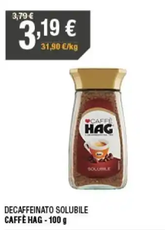 Caffè Hag Decaffeinato Solubile 100 g