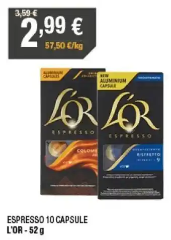 L'or Espresso 10 Capsule 52 g
