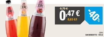 Poli San Benedetto Zero 750 ml offerta
