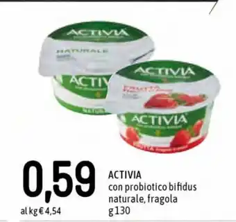Famila Activia con probiotico bifidus naturale, fragola g130 offerta