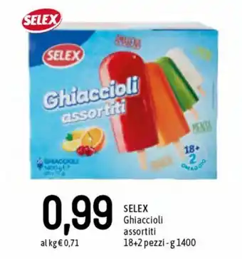 Famila Selex Ghiaccioli Asortiti 18 + 2 Pezzi - g 1400 offerta