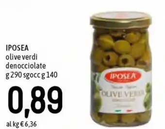 Famila Iposea Olive Verdi Denocciolate g 290 sgocc g 140 offerta