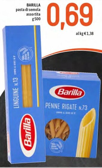 Famila Barilla Pasta di Semola Assortita g 500 offerta