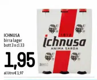 Famila Ichnusa Birra Lager Bott 3 x cl 33 offerta