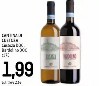 Famila Cantina di Custoza Custoza DOC, Bardolino DOC cl 75 offerta