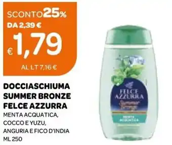 Ekom Felce Azzurra Summer Bronze Docciaschiuma 250 ml offerta