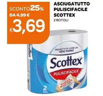 Ekom Scottex Puliscifacile Asciugatutto 2 rotoli offerta