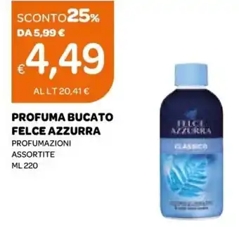 Ekom Felce Azzurra Profuma Bucato 220 ml offerta