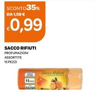 Ekom Sacco Rifiuti 15 pezzi offerta