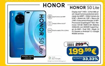 Euronics Honor 50 lite offerta