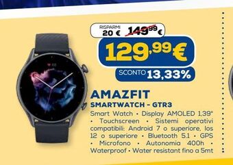 Euronics Amazfit smartwatch offerta