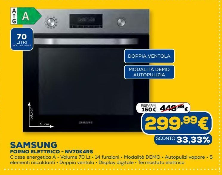 Samsung forno elettrico offerta di Euronics