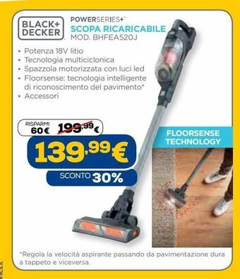 Black & decker scopa ricaricabile
