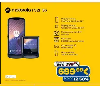 Euronics Motorola razr 5g offerta
