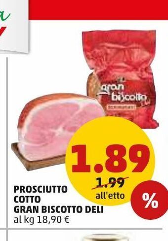 Prosciutto cotto gran biscotto deli