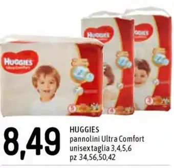 Huggies Pannolini Ultra Comfort Unisextaglia 3, 4, 5, 6 pz 34,56,50,42