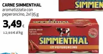 Ipercoop Carne Simmenthal Aromatizzata Con Peperoncino 2 x 135 g offerta