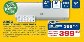 Euronics Argo climatizzatore offerta