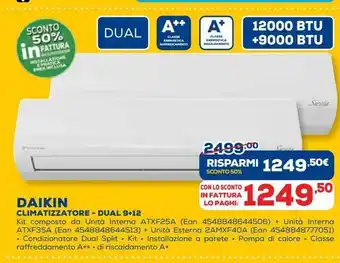 Euronics Daikin climatizzatore offerta