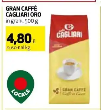 Ipercoop Gran Caffè Cagliari Oro in grani, 500g offerta