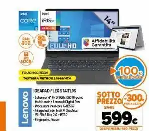 Gaer Lenovo 15 skapier full hd ideapad flex 514itlos -schermo 14" fhd 1920x1080 10-point multi-touch + lenovo digital pen -pro offerta
