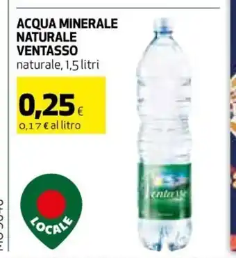 Ipercoop Acqua Minerale Naturale Ventasso 1,5 litri offerta