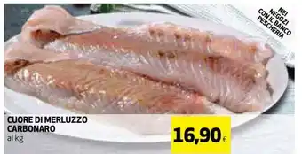 Ipercoop Cuore Di Merluzzo Carbonaro al kg offerta