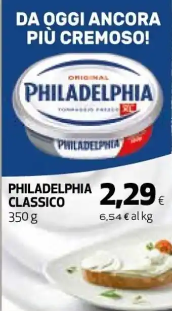 Ipercoop Philadelphia Classico 350 g offerta