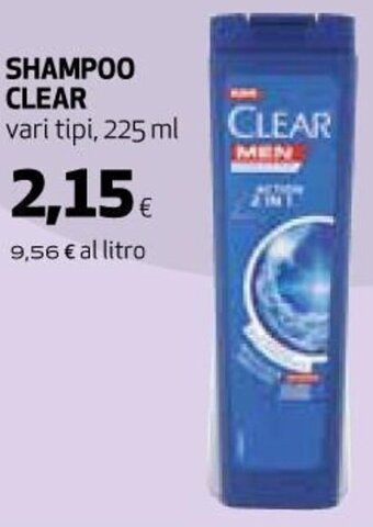 Ipercoop Clear Shampoo 225 ml offerta