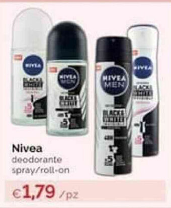 Prodet Nivea deodorante spray/roll-on offerta