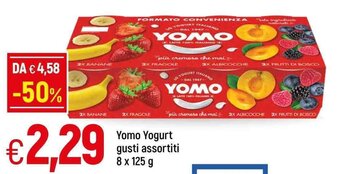 Famila Yomo Yogurt gusti assortiti 8 x 125 g offerta