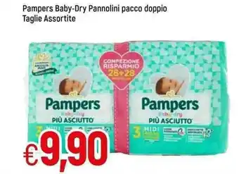 Famila Pampers Baby-Dry Pannolini pacco doppio Taglie Assortite offerta