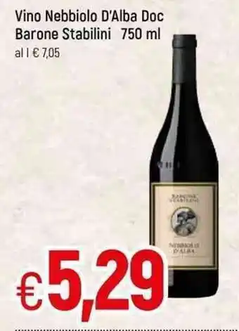 Famila Barone Stabilini Vino Nebbiolo D'Alba Doc 750 ml offerta
