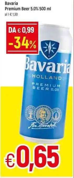 Famila Bavaria Premium Beer 5.0% 500 ml offerta