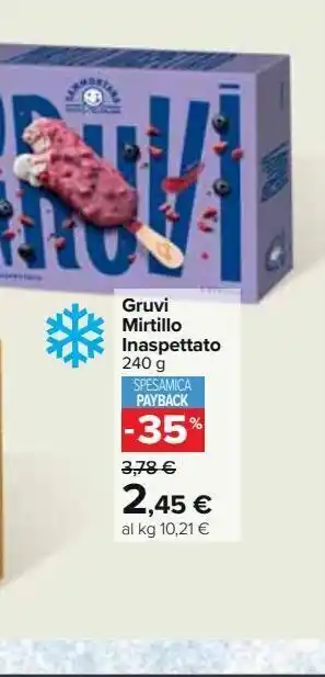 Carrefour Market Gruvi mirtillo inaspettato 240g offerta
