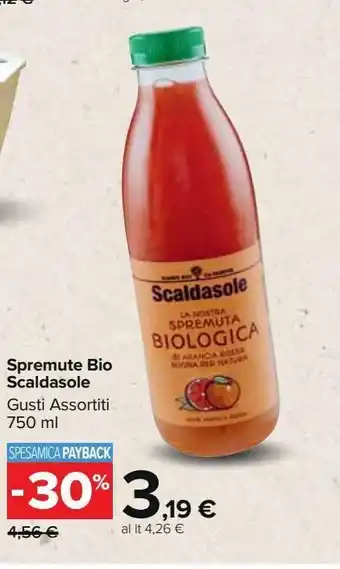Carrefour Market Spremute bio scaldasole gusti assortiti 750 ml offerta