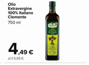 Carrefour Market Olio extra vergine di oliva mediterraneo carrefour bio 750 ml offerta