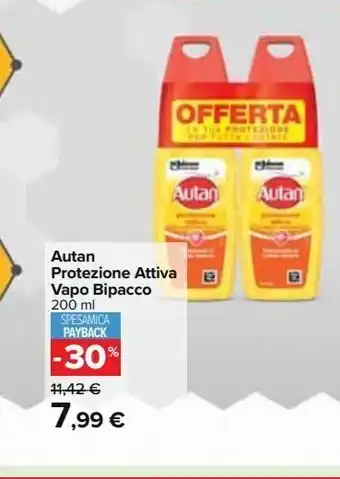 Carrefour Market Autan protezione attiva vapo bipack 200ml offerta
