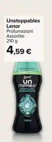 Carrefour Market Lenor unstoppables profumazioni assortite 250g offerta